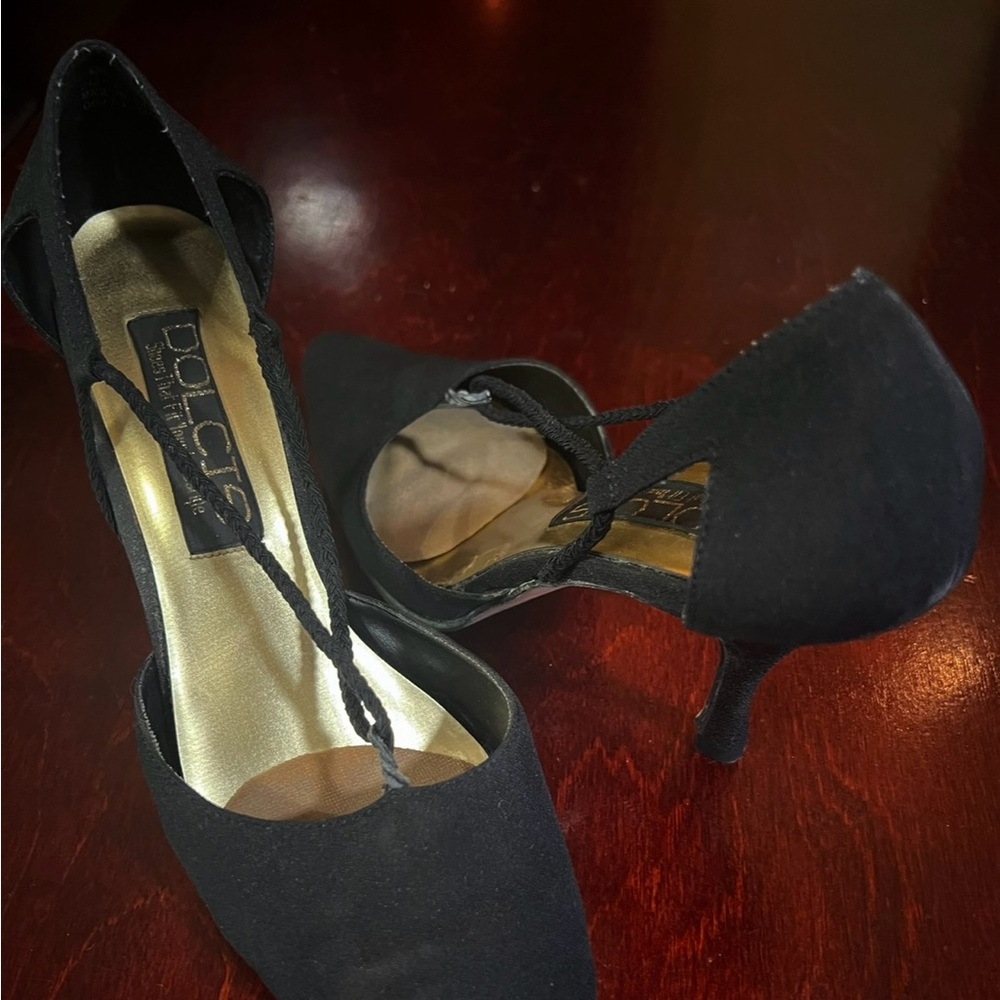 Black high-heeled shoes for sale